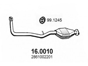 ASSO 16.0010 katalizatoriaus keitiklis 
 Išmetimo sistema -> Katalizatoriaus keitiklis
2861002200, 2861002201