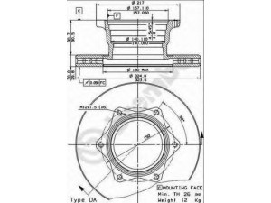 BREMBO 09.8205.10 stabdžių diskas 
 Stabdžių sistema -> Diskinis stabdys -> Stabdžių diskas
6684230112