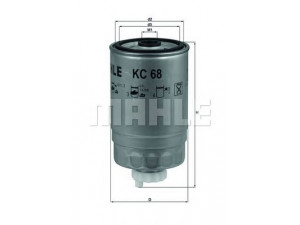 KNECHT KC 68 kuro filtras 
 Techninės priežiūros dalys -> Papildomas remontas
6439306, 6439307, 90016800, 90486908