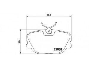 BREMBO P 71 004 stabdžių trinkelių rinkinys, diskinis stabdys 
 Techninės priežiūros dalys -> Papildomas remontas
4004123, 4906632, 8961815, 8967077