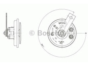 BOSCH 0 320 043 007 garsinis signalas; garsinis signalas 
 Elektros įranga -> Garsinis signalas
90 00553 9, 61743700