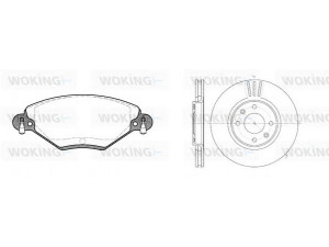 WOKING 89283.00 stabdžių rinkinys, diskiniai stabdžiai 
 Stabdžių sistema -> Diskinis stabdys -> Stabdžių remonto rinkinys
4246W20, 4252150, 4246W80