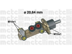 METELLI 05-0044 pagrindinis cilindras, stabdžiai 
 Stabdžių sistema -> Pagrindinis stabdžių cilindras
71738444, 71738446, 7767150, 793266