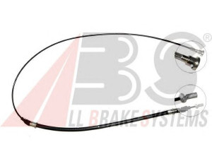 A.B.S. K17078 trosas, stovėjimo stabdys 
 Stabdžių sistema -> Valdymo svirtys/trosai
522446, 9191574