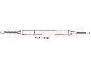 BENDIX 432833B trosas, stovėjimo stabdys 
 Stabdžių sistema -> Valdymo svirtys/trosai
4745H7, 4745T4, 9620911080, 4745H7