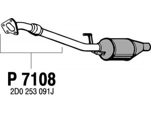 FENNO P7108 išleidimo kolektorius 
 Išmetimo sistema -> Išmetimo vamzdžiai
2D0253091J