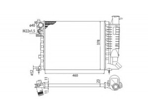 MAGNETI MARELLI 350213373003 radiatorius, variklio aušinimas 
 Aušinimo sistema -> Radiatorius/alyvos aušintuvas -> Radiatorius/dalys
1301J8, 1301TG, 1301TR, 1301TS