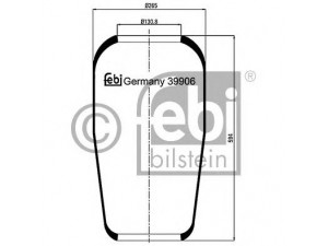 FEBI BILSTEIN 39906 dėklas, pneumatinė pakaba 
 Pakaba -> Pneumatinė pakaba
674 328 00 01, 675 328 00 01