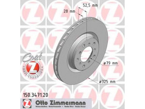 ZIMMERMANN 150.3471.20 stabdžių diskas 
 Dviratė transporto priemonės -> Stabdžių sistema -> Stabdžių diskai / priedai
3411 2 229 530