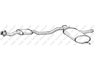 BOSAL 285-329 vidurinis duslintuvas 
 Išmetimo sistema -> Duslintuvas
77.00.797.174