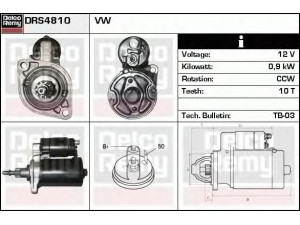 DELCO REMY DRS4810 starteris 
 Elektros įranga -> Starterio sistema -> Starteris
02A911023, 02A911023X, 02A911023A