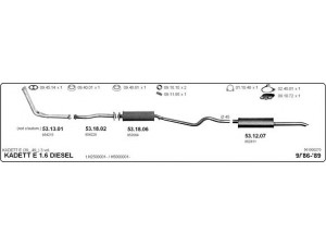 IMASAF 561000270 išmetimo sistema 
 Išmetimo sistema -> Išmetimo sistema, visa