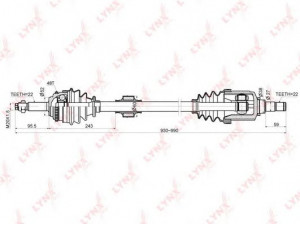 LYNXauto CD-1802A kardaninis velenas
96485020
