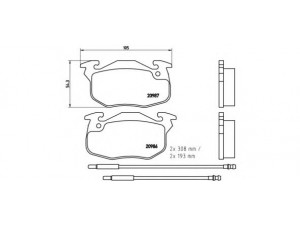 BREMBO P 61 044 stabdžių trinkelių rinkinys, diskinis stabdys 
 Techninės priežiūros dalys -> Papildomas remontas
425091, 425092, 425102, 425120