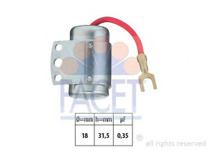 FACET 0.0066 kondensatorius, uždegimas