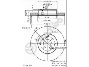 BREMBO 09.5010.20 stabdžių diskas
4020616E01