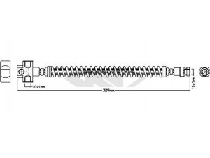 SPIDAN 340503 stabdžių žarnelė 
 Stabdžių sistema -> Stabdžių žarnelės
58833H1060
