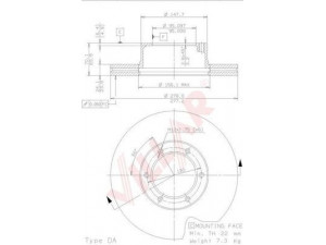 VILLAR 628.1117 stabdžių diskas 
 Stabdžių sistema -> Diskinis stabdys -> Stabdžių diskas
5000388057