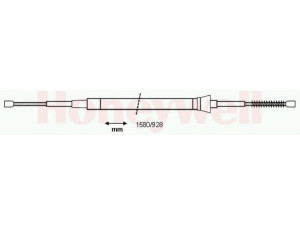 BENDIX 433102B trosas, stovėjimo stabdys 
 Stabdžių sistema -> Valdymo svirtys/trosai
6Q0609721H, 6Q0609721J, 6Q0609721M