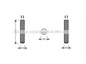 AVA QUALITY COOLING DND301 džiovintuvas, oro kondicionierius 
 Oro kondicionavimas -> Džiovintuvas
92131AY600