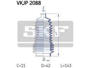 SKF VKJP 2088 gofruotoji membrana, vairavimas 
 Vairavimas -> Gofruotoji membrana/sandarinimai
77 01 471  141