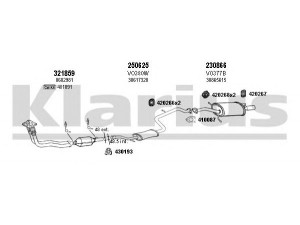 KLARIUS 960316E išmetimo sistema 
 Išmetimo sistema -> Išmetimo sistema, visa
