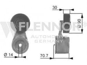 FLENNOR FS99264 įtempiklio skriemulys, V formos rumbuotas diržas 
 Diržinė pavara -> V formos rumbuotas diržas/komplektas -> Įtempiklio skriemulys
06004123, 06004127, 10229114