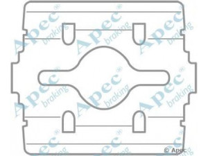 APEC braking KIT1053 priedų komplektas, stabdžių trinkelė 
 Stabdžių sistema -> Būgninis stabdys -> Dalys/priedai