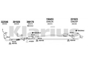 KLARIUS 391632E išmetimo sistema 
 Išmetimo sistema -> Išmetimo sistema, visa