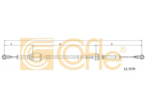 COFLE 12.7270 trosas, neautomatinė transmisija 
 Transmisija -> Neautomatinė pavarų dėžė -> Transmisijos valdymas
55194776