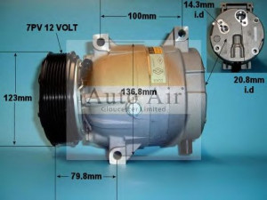AUTO AIR GLOUCESTER 14-1114 kompresorius, oro kondicionierius 
 Oro kondicionavimas -> Kompresorius/dalys
8200343375