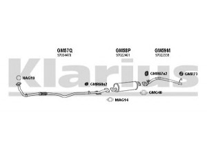 KLARIUS 390433U išmetimo sistema 
 Išmetimo sistema -> Išmetimo sistema, visa
