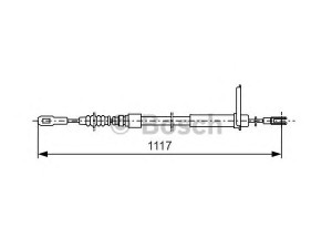 BOSCH 1 987 477 750 trosas, stovėjimo stabdys 
 Stabdžių sistema -> Valdymo svirtys/trosai
140 420 10 85, 140 420 20 85, A 140 420 10 85