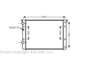 AVA QUALITY COOLING VW2260 radiatorius, variklio aušinimas 
 Aušinimo sistema -> Radiatorius/alyvos aušintuvas -> Radiatorius/dalys
6N0121253AK