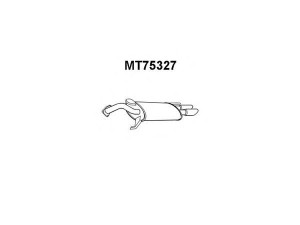 VENEPORTE MT75327 galinis duslintuvas 
 Išmetimo sistema -> Duslintuvas
MB957280