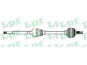 LPR DS15040 kardaninis velenas 
 Ratų pavara -> Kardaninis velenas
31607505200