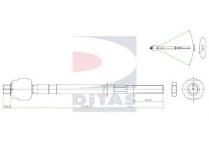 DITAS A2-5402 vidinė skersinė vairo trauklė 
 Vairavimas -> Vairo mechanizmo sujungimai
98845024