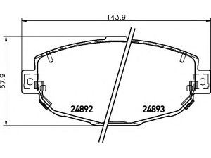 HELLA 8DB 355 015-341 stabdžių trinkelių rinkinys, diskinis stabdys 
 Techninės priežiūros dalys -> Papildomas remontas
0446524020, 0446524021, 0449124041
