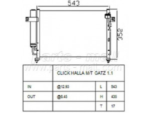PARTS-MALL PXNCA-101 kondensatorius, oro kondicionierius 
 Oro kondicionavimas -> Kondensatorius
976061C200