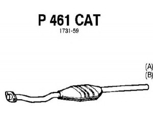 FENNO P461CAT katalizatoriaus keitiklis 
 Išmetimo sistema -> Katalizatoriaus keitiklis
BM90020H, 1706-29, 1731-18, 1731-53
