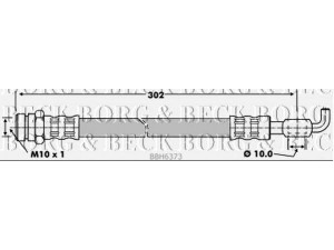 BORG & BECK BBH6373 stabdžių žarnelė 
 Stabdžių sistema -> Stabdžių žarnelės
S083-43-810A, S08343810, S08343810A