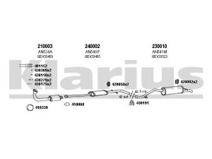 KLARIUS 120341E išmetimo sistema 
 Išmetimo sistema -> Išmetimo sistema, visa
