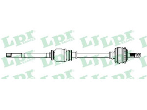 LPR DS52397 kardaninis velenas 
 Ratų pavara -> Kardaninis velenas
8200169163, 8200169163
