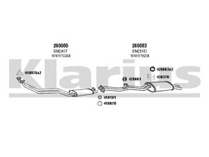 KLARIUS 060138E išmetimo sistema 
 Išmetimo sistema -> Išmetimo sistema, visa