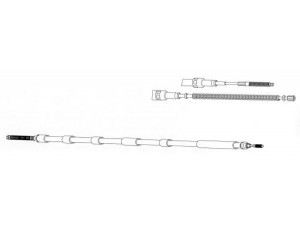 CEF SK02105 trosas, stovėjimo stabdys 
 Stabdžių sistema -> Valdymo svirtys/trosai
115332751, 6U0609721