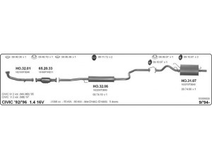 IMASAF 533000028 išmetimo sistema 
 Išmetimo sistema -> Išmetimo sistema, visa