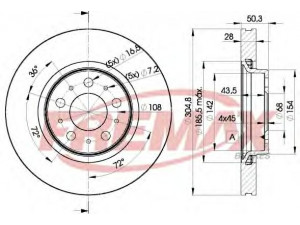 FREMAX BD-4045 stabdžių diskas 
 Dviratė transporto priemonės -> Stabdžių sistema -> Stabdžių diskai / priedai
272404, 274170, 274559, 9492715