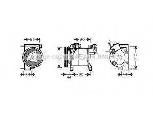 AVA QUALITY COOLING DNK323 kompresorius, oro kondicionierius 
 Oro kondicionavimas -> Kompresorius/dalys
92600ES60A
