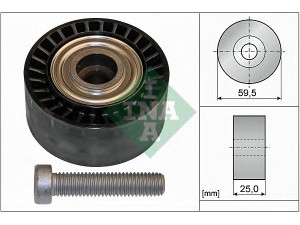 INA 532 0433 10 kreipiantysis skriemulys, V formos rumbuotas diržas 
 Diržinė pavara -> V formos rumbuotas diržas/komplektas -> Laisvasis/kreipiamasis skriemulys
5751.73, 96 370 240, 9637024080