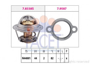FACET 7.8368 termostatas, aušinimo skystis 
 Aušinimo sistema -> Termostatas/tarpiklis -> Thermostat
17600-82810, 17600-82860, 17600-85811-000